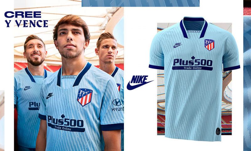 Replica camiseta de futbol Atletico Madrid barata 2019 2020 Terceera